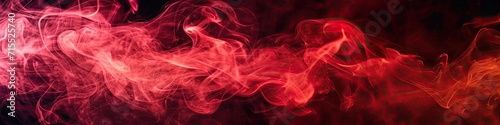 Black background with red smoke photo