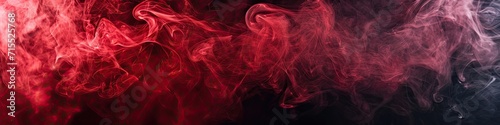 Black background with red smoke