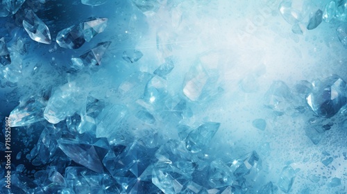 A vibrant and sparkling aquamarine gemstone texture, showcasing rich green hues and intricate details, perfect for adding opulence to digital designs. - Generative AI