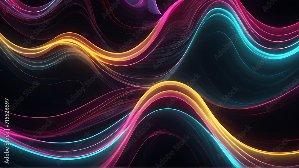Neon Waves Background abstract wallpaper Neon Waves Background abstract wallpaper