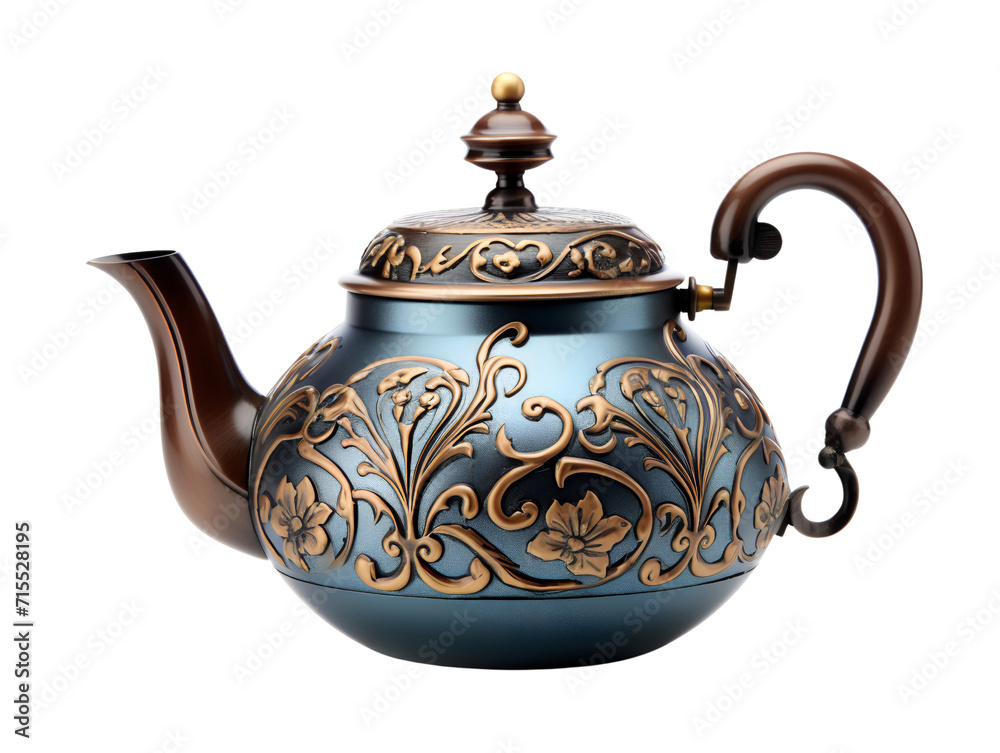 Metal Teapot, isolated on a transparent or white background Metal Teapot, isolated on a transparent or white background