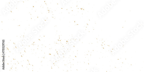 Abstract luxury golden confetti glitter and dust falling down on transparent background. Shiny glittering dust background.