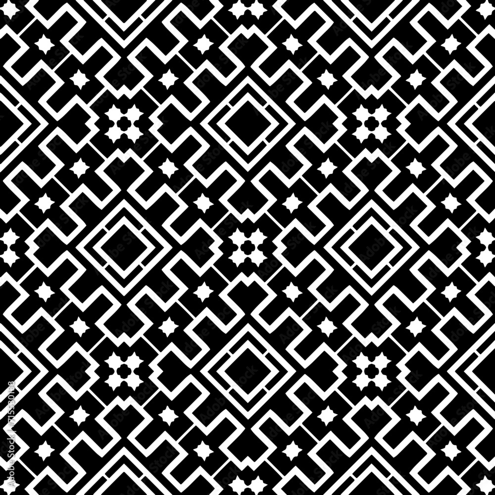 White background with black pattern. Seamless texture for fashion, textile design, on wall paper, wrapping paper, fabrics and home decor. Simple repeat pattern. White background with black pattern. Seamless texture for fashion, textile design, on wall paper, wrapping paper, fabrics and home decor. Simple repeat pattern.