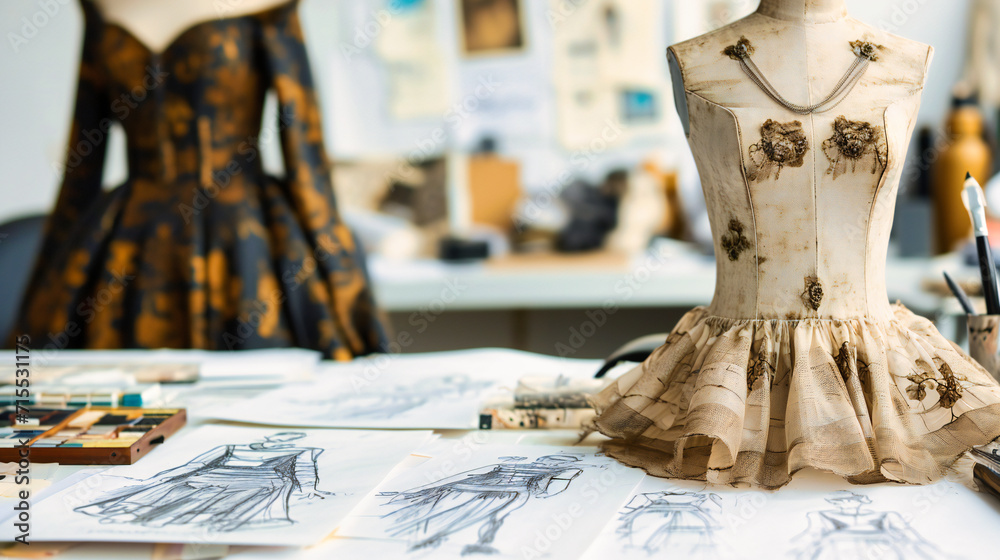 Fashion Design Interior of a fashion design with