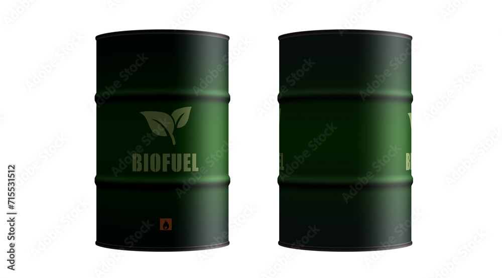 Φωτογραφία Biofuel crude brent petroleum fuel barrels in row transparent