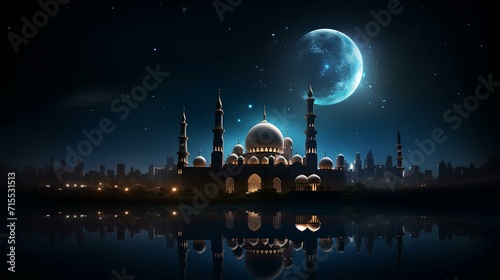 ramadan kareem still life with lantern and candle 