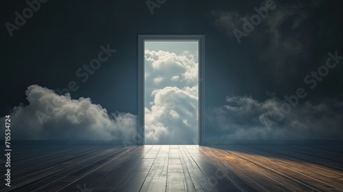 A door open to the clouds