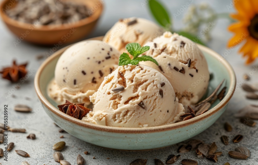 ice cream with chocolate ice cream with chocolate
