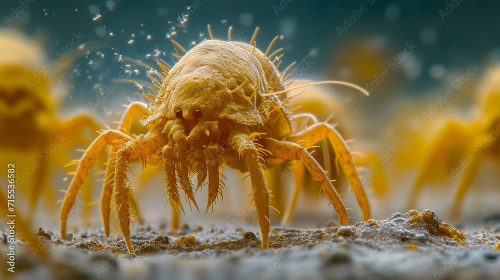 Dust mites These are microscopic creatures that live in dust and can