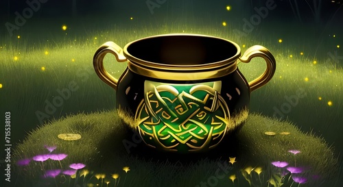 leprechaun pot of gold, st. patrick's day