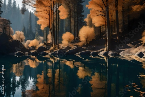 icicles on the roof  Generated Ai