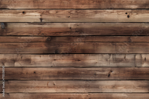 Seamless Old wooden horizontal tiled planks. Generative AI.