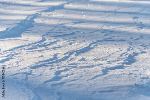 Textured pattern of snow and ice © MARINA