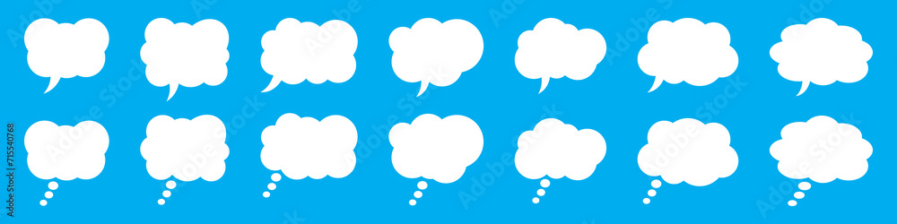 Thought bubble icon, thinking cloud vector icon for apps and websites.