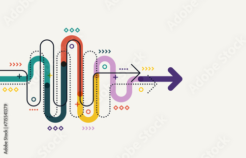 Abstract arrow direction. Technology background. High speed. Hi-tech