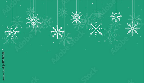 Christmas background. Beautiful falling snowflakes wallpaper