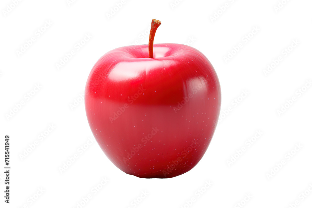 Fresh red apple isolated on white organic fruit good for diet and healthy people. isolated on a Transparent background. Generative AI Fresh red apple isolated on white organic fruit good for diet and healthy people. isolated on a Transparent background. Generative AI