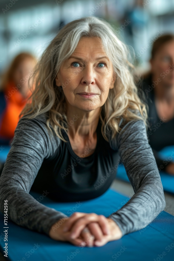 Frauen, älter als 60, Fitnessstudio