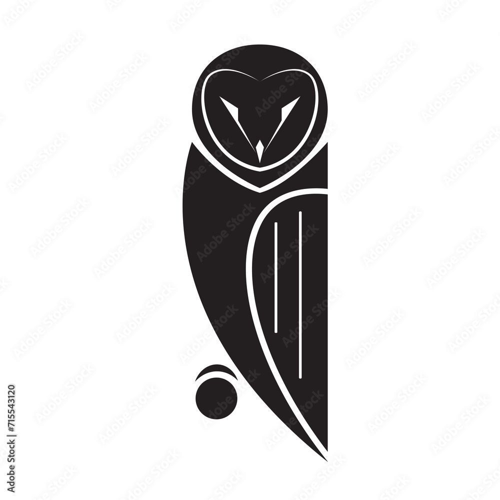 An owl design isolated on transparent background, Barn owl Design, Bird Icon., Wild Animals. An owl design isolated on transparent background, Barn owl Design, Bird Icon., Wild Animals.