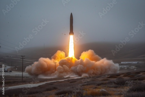 weapon ballistic missile, illustration