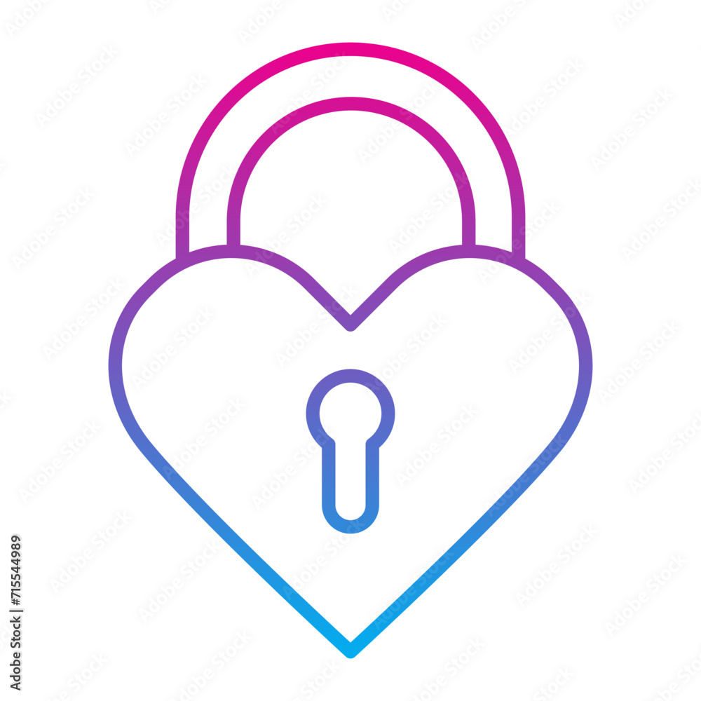 Heart Lock Icon	