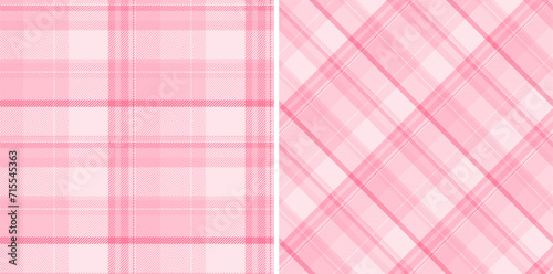 Texture tartan check of vector fabric textile with a plaid background pattern seamless. Set in trendy colors for bed sheet designs in bedroom.