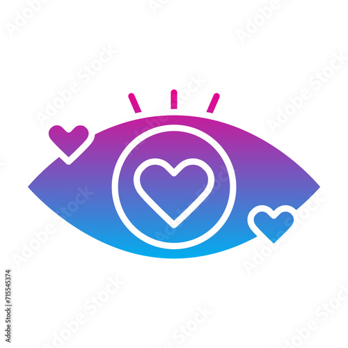Eye Love Icon	
