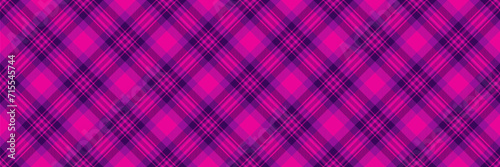 Border plaid tartan vector, perfection background pattern texture. Model fabric check textile seamless in bright and magenta colors.