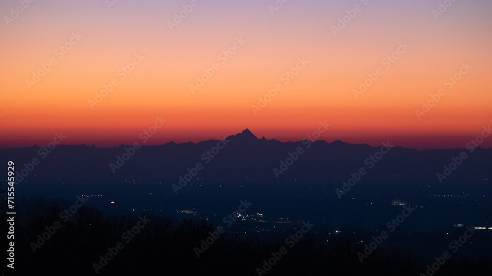 tramonto sul Monviso