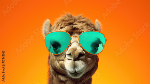 cool llama chilling in sunglasses. ideal for vibrant wall art and youthful fashion statements