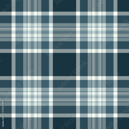 Cowboy seamless tartan plaid, female texture background vector. Mixed check textile fabric pattern in pastel and cyan colors.