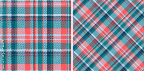 Textile texture tartan of vector pattern check with a background fabric plaid seamless. Set in trendy colors. Best flannel shirts fashion.