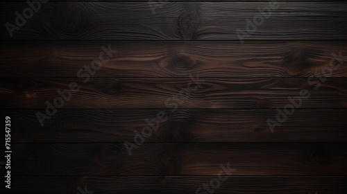 A seamless and polished dark brown wood texture offering an expansive text space, ideal for a sophisticated and refined website banner - Generative AI photo