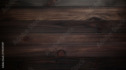 A seamless and polished dark brown wood texture offering an expansive text space  ideal for a sophisticated and refined website banner - Generative AI