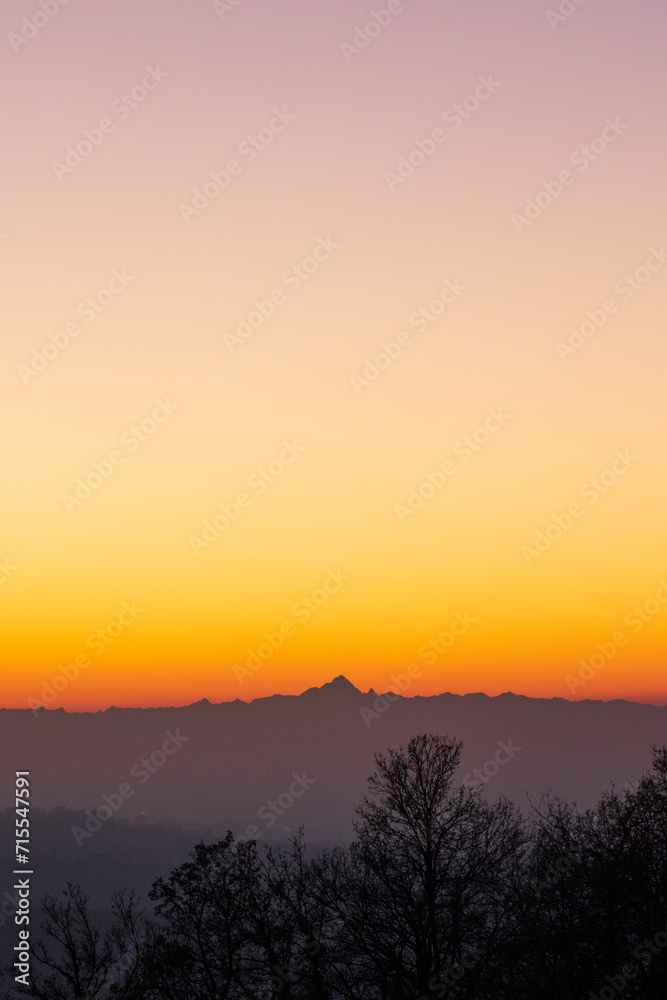 tramonto sul Monviso