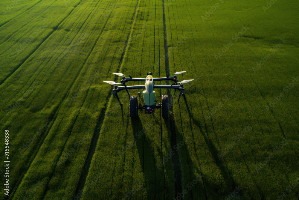 Sky's Eye: Aerial Drone Captures Modern Agricultural Innovation in Action