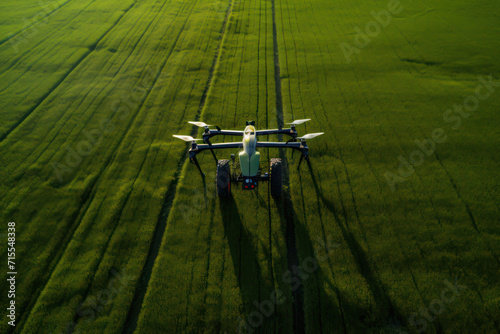 Sky's Eye: Aerial Drone Captures Modern Agricultural Innovation in Action