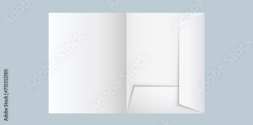 Blank Presentation Folder Icon  Use For Business Design And Logo Vector Illustration.