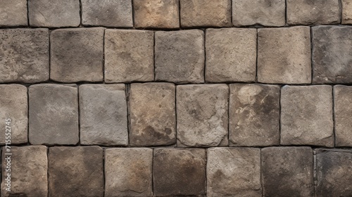An intricately detailed cobblestone surface texture, offering a unique and textured backdrop for various design projects - Generative AI