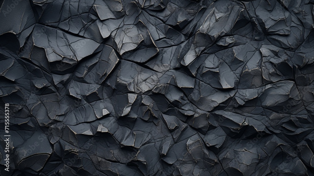An intricately detailed basalt rock texture, offering a unique and textured backdrop for various design projects - Generative AI