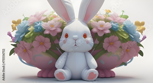 easter bunny with egg