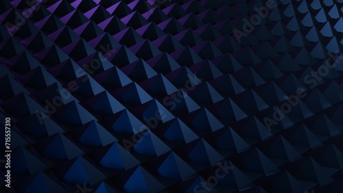 3D Rendering abstract dark blue technology background with purple light Dark wallpaper