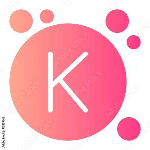 Potassium gradient icon