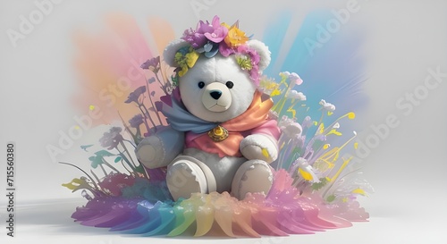 easter bunny with eggs