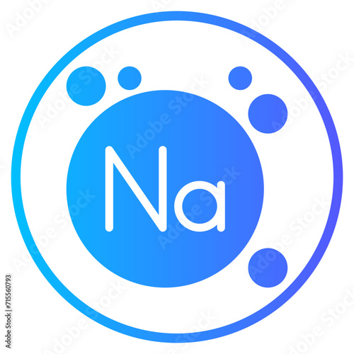 Sodium gradient icon