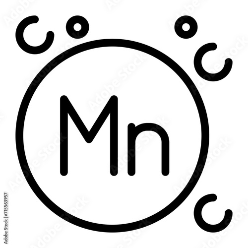 manganese line icon