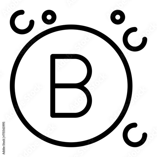vitamin b line icon
