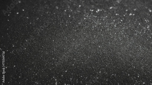 Dark gray sand particles monotone grain with sparkling glitters texture background from Generative AI photo