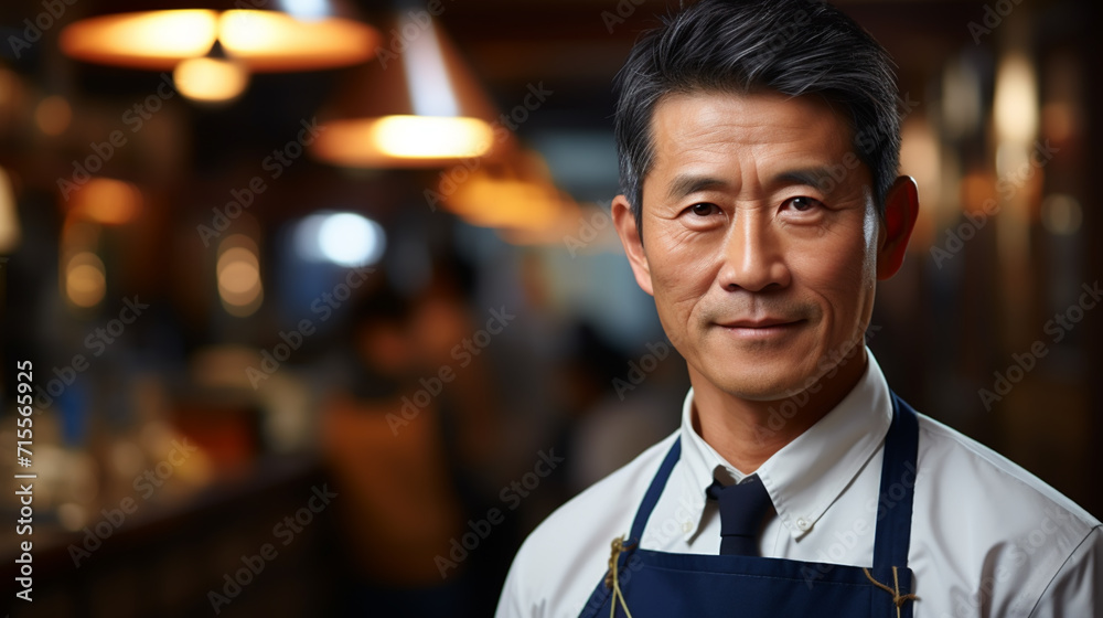 Smiling doctor standing in medical practice Smiling doctor standing in medical practice