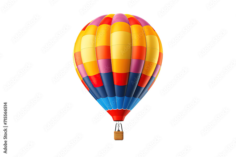 One colorful balloon front view A hot air balloon in flight with people inside. isolated on a Transparent background. Generative AI One colorful balloon front view A hot air balloon in flight with people inside. isolated on a Transparent background. Generative AI